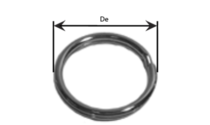 Tehnički crtež - Razdjelni prstenovi - Elektropocinčan